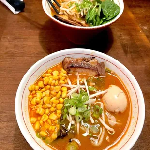 Spicy Tonkotsu Ramen &amp; Tonkotsu Spicy Miso Ramen