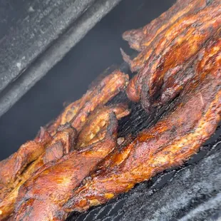 Fresh rib tips on the grill!