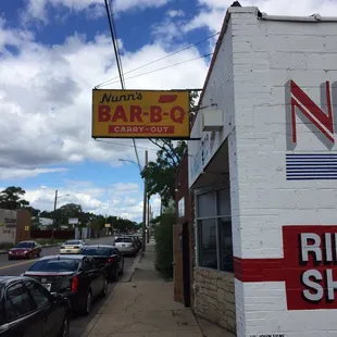 Classic old school BBQ sign