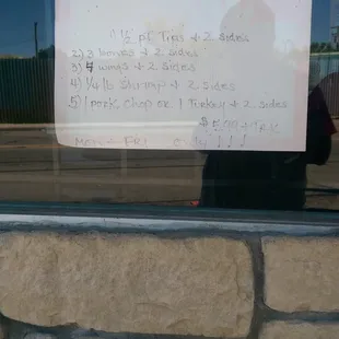 Lunch specials