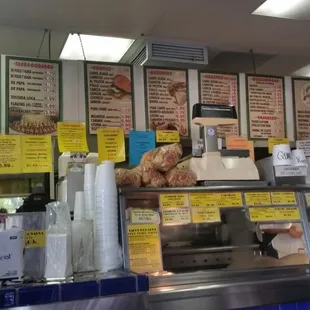 Hard to get a picture without people in it... Here's a sliver of the menu