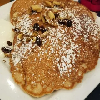 Cinnamon Raisin Walnut Pancakes