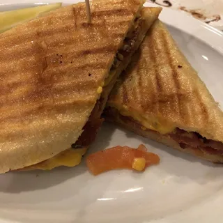 Bacon and Tomato Grilled Cheese Panini