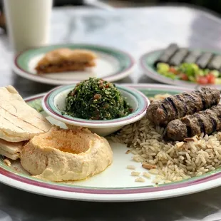 Charbroiled Beef Kafta Over Hashwa. August 2021.