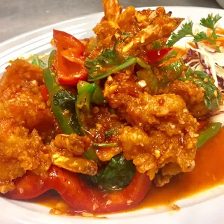 Crispy Jumbo Shrimp Basil