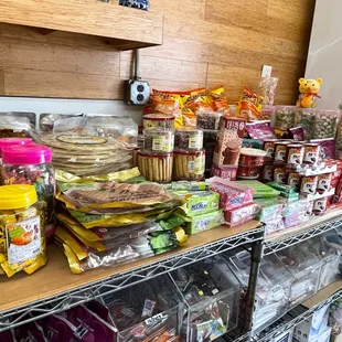 a variety of food items