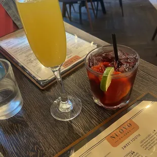 Mimosa and sangria