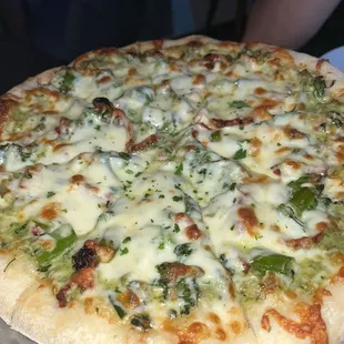 The PESTO CREAM PIZZA