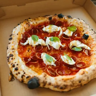 pepperoni and mozzarella