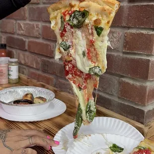 Margherita Pizza Slice..