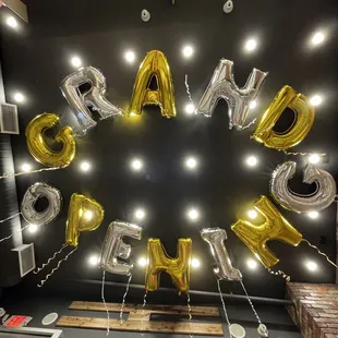 Grand opening..