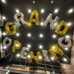 Grand opening..