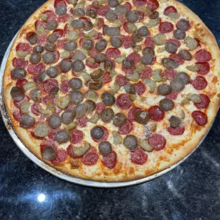 pizza, food