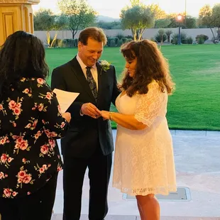 Debbie &amp; Craig  Nice intimate ceremony at Casino Del Sol