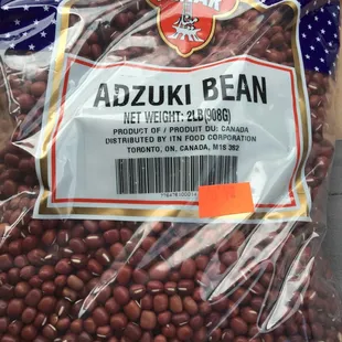 They sell adzuki beans and they are so inexpensive!