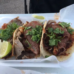 Nuri tacos with kimchee