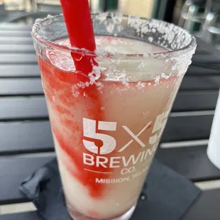 Frozen strawberry margarita