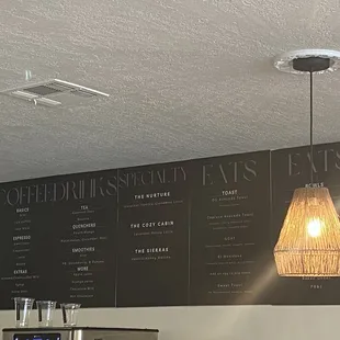 Nurture menu sans prices!