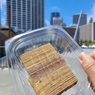 Layer cake. It's the same taste as I had in Indonesia. So good.