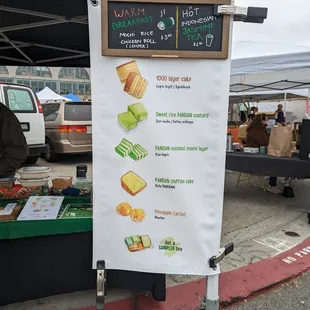 Ferry farmer's market 10/15/22 menu