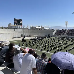 View from stadium benches
