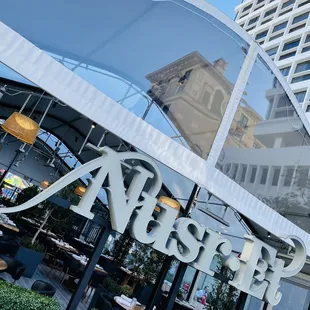 Front exterior of steak restaurant at end of  cul de sac