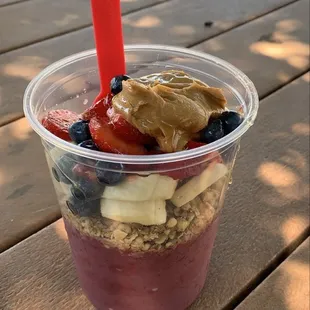 Dragon Bowl with peanut butter