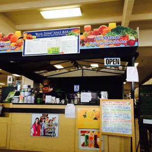 View from the bench in front of where you order