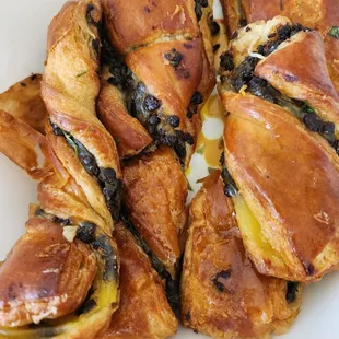 Chocolate twists are bomb,   flaky , creamy of chocolate. I devoured them all