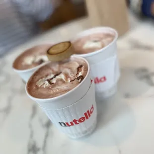 Hot Nutella + Nutella cookie