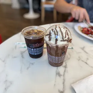 Cold brew coffee &amp; Iced Nutella Cocoa