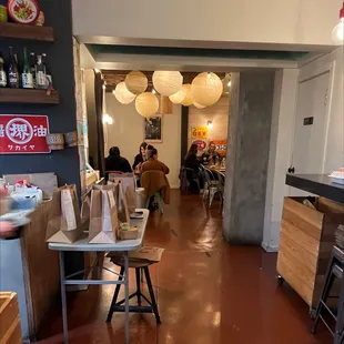 Indoor seating is very limited