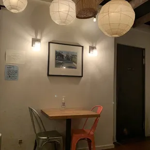 Inside the restaurant