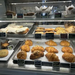 Pastry case (cinnamon roll, almond croissant, and espresso scone are a MUST)