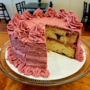 Roasted Strawberry Cake