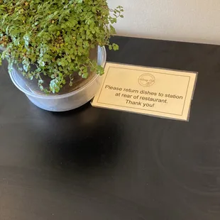 Return your own dishes. Should we wash them too?