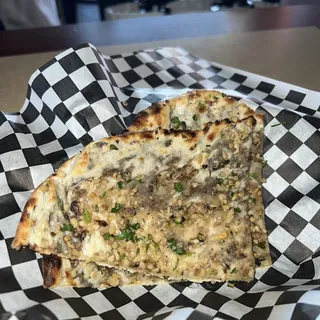 Mushroom Garlic Naan