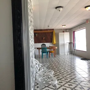 a view of the dining room