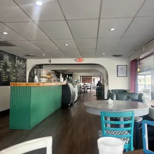 the interior of the restaurant