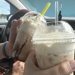 Iced brown sugar toffee late and mocha frappe