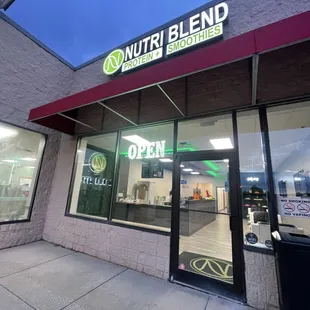 Night time view of our space.