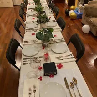 Party of (11) Birthday Party Celebration (we bring the restaurant to you)