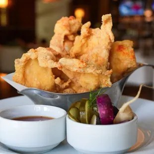 chicken crackling | spicy honey