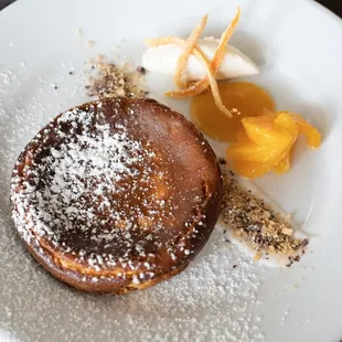 burnt basque cheesecake | candied orange | whipped cream