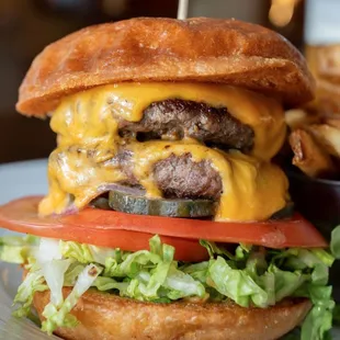 american cheese | lettuce | tomato | onion | pickle | dijonaise | fries