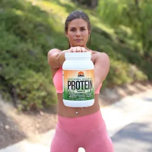 One of our featured products is Modern Source Protein a vegan protein.