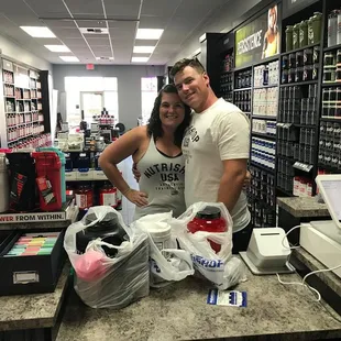 Thanks Nick and Cheyanne, Roxy's parents, for bringing her to see us and pick up product!