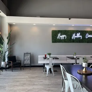 the interior of a restaurant