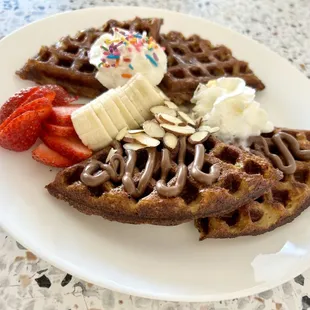 Protein Waffles, 24 gr Protein, Gluten Free &amp; Low Calories.... Nutella or Organic Agave???