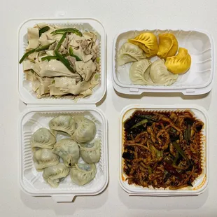 Green pepper dry tofu with pork  Spicy garlic pork  Winter melon steam dumplings  Lamb steam dumplings